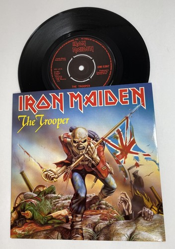 IRON MAIDEN ~THE TROOPER/CROSS EYED MARY~1983 UK EMI 5397 CARD SLEEVE 4 PRONG~7”