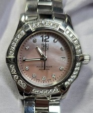 TAG Heuer Aquaracer Pink Mother of Pearl Women's Watch - WAF141B
