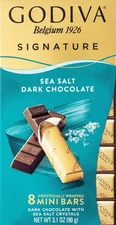 Godiva Signature Sea Salt Dark Chocolate Mini Bars - 3.1Oz