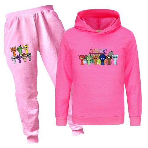 New Sprunki Clothes Set Kids Cartoon Incredibox Hoodie Boys Spring Fall Tracksui - Picture 8 of 24