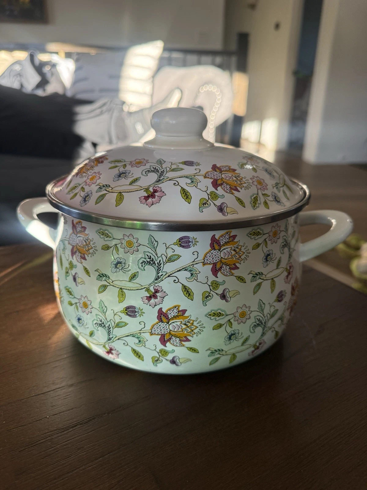 MINTON Haddon Hall 5 QT Stockpot Covered Casserole Enamel Over Metal Cookware
Opens in a new window