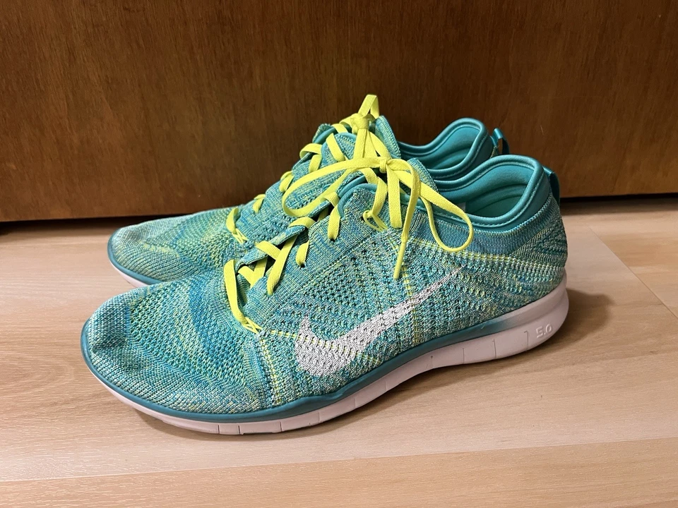 Nike Free TR FlyKnit Multicolor Atlético Correr Tenis Mujer Talla 11 Verde azulado Foto 3 de 4
