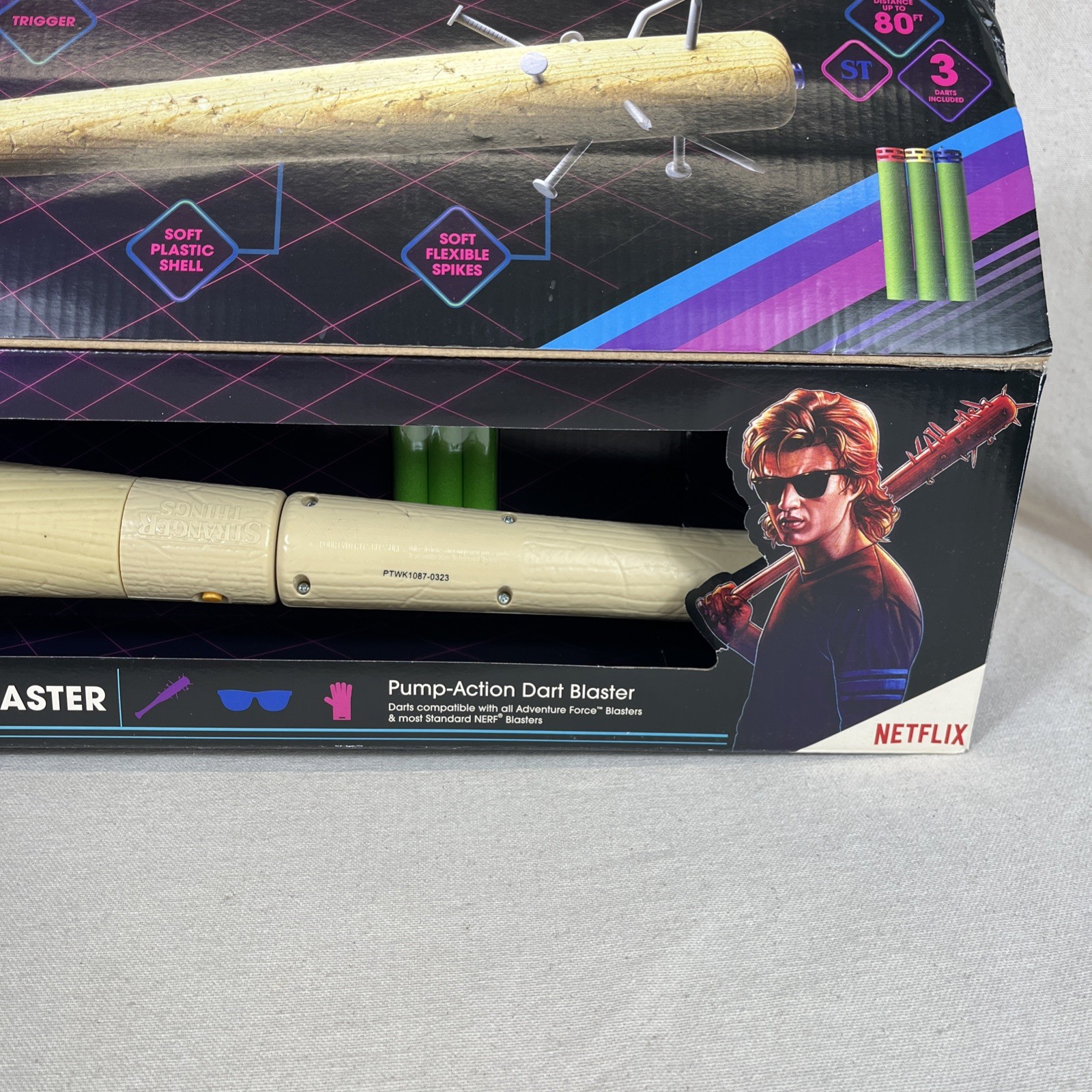 Stranger Things Babysitter’s Bat NERFlike Blaster by Adventure Force New Sealed