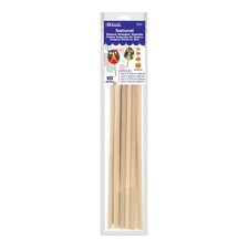 BAZIC Wooden Dowel Rods Wood Sticks, Assort 1-Pack, Assorted Size Natural