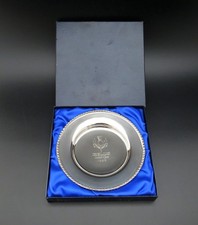 Scarce Vintage 1989 Bell’s Scottish Golf Open Silver Plated Souvenir Dish