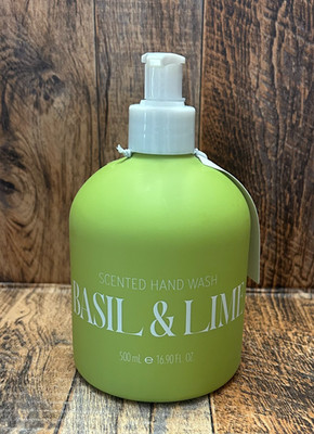ASQUITH & SOMERSET BASIL & LIME SCENTED HAND WASH 16.9OZ LUXURY SOAP NEW