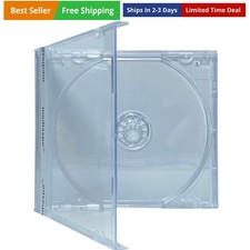 Protect Your Music Collection Assembled CD Jewel Cases with Clear Tray - 10.4...