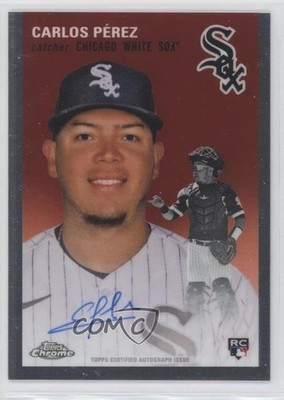 2023 Topps Chrome Platinum Anniversary Carlos Perez Pérez Rookie Auto RC 0e8z