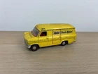 Vintage 1960s Dinky Toys Ford Transit Van Hertz Truck Yellow Vintage Diecast