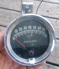 1960s Vintage Rac Tachometer 8000 Rpm Original Patina Muscle Car Hot Rod