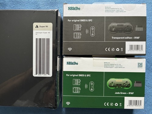 Analogue Super Nt SF + 2x 8bitdo SN30 2.4g Controllers BRAND New SEALED - SNES - Picture 4 of 7
