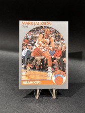 1990-91 NBA Hoops - Mark Jackson #205 w/ Menéndez Brothers in Background
