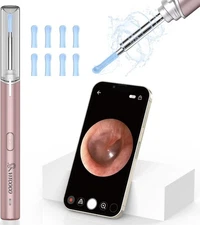 Otoscope Ear Camera, Ear Wax Removal Kit Camera, Wireless Visual Ear Cleaner