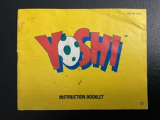 Yoshi NES Nintendo Instruction Manual Only