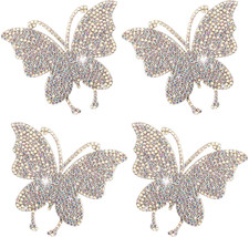 Butterfly Rhinestone Decals, 3PCS Crystal Bling Glitter Diamond Stickers