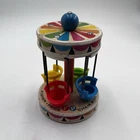 VTG 1960’s Fischer Price Little People Amusement Park Wooden Chair Ride