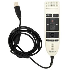LFH3200-01 10 ft. G2 Speech Mike III Pro Push Button Dictation Microphone White