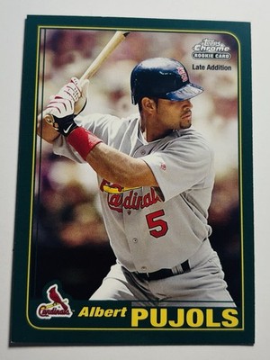 2006 Topps Chrome Albert Pujols RC Late Addition #596 Cardinals