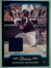 DIONER NAVARRO  WORLD TEAM AUTHENTIC GAME-USED JERSEY ROOKIE CARD  SP
