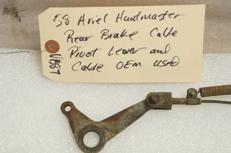 Ariel Huntmaster 650 1958 doble cable de freno trasero palanca de pivote/VB87/ Foto 4 de 4