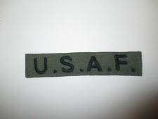 b5186 US Air Force USAF Name Tape U.S.A.F. OD IR24F