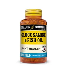Mason Natural Glucosamine & Fish Oil, Healthy Joints, Muscles, Heart 90 softgels