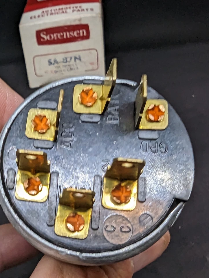 NORS 1966 1967 PONTIAC GTO TEMPEST INTERRUPTOR DE ENCENDIDO CERRADURA Y LLAVES D1473 1116676 Foto 3 de 4