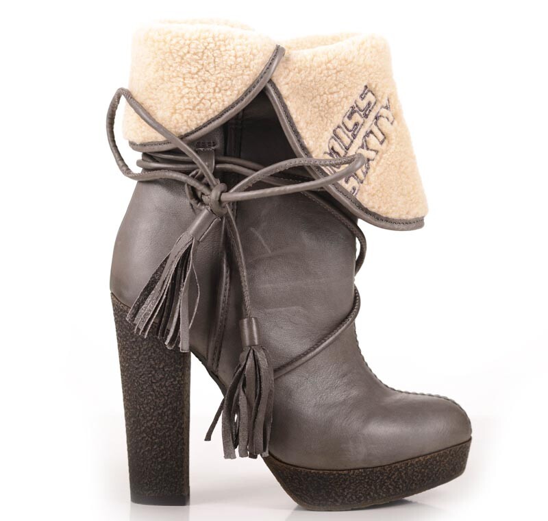 Miss Sixty Damen Leder High Heels Stiefeletten Schuhe Daisy Cognac  