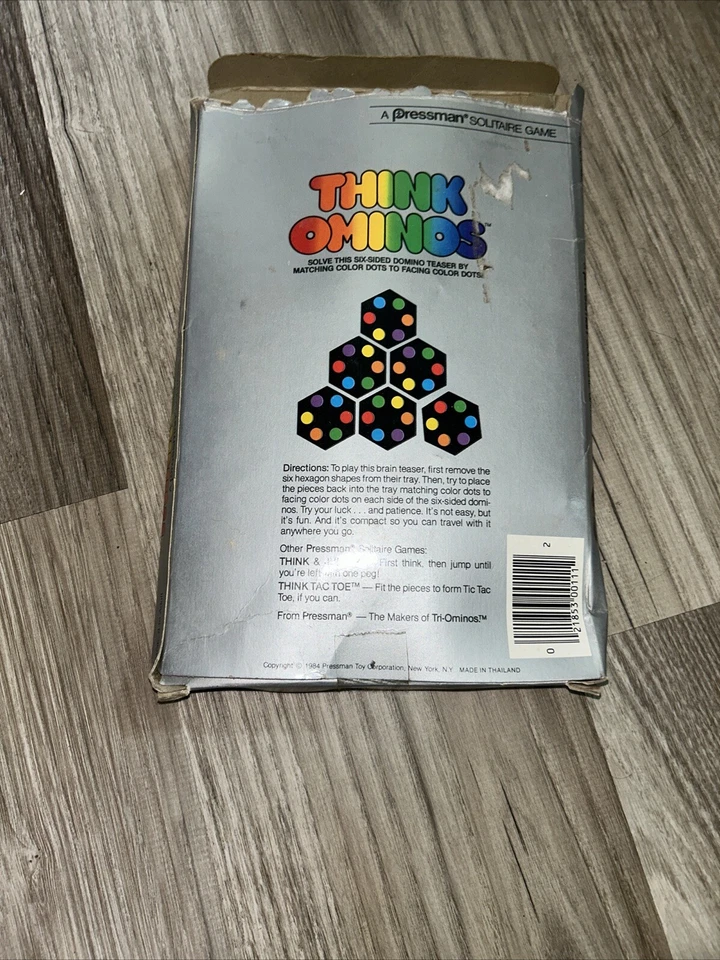 Think Ominos 1984 Pressman Game Domino Teaser Foto 3 de 3