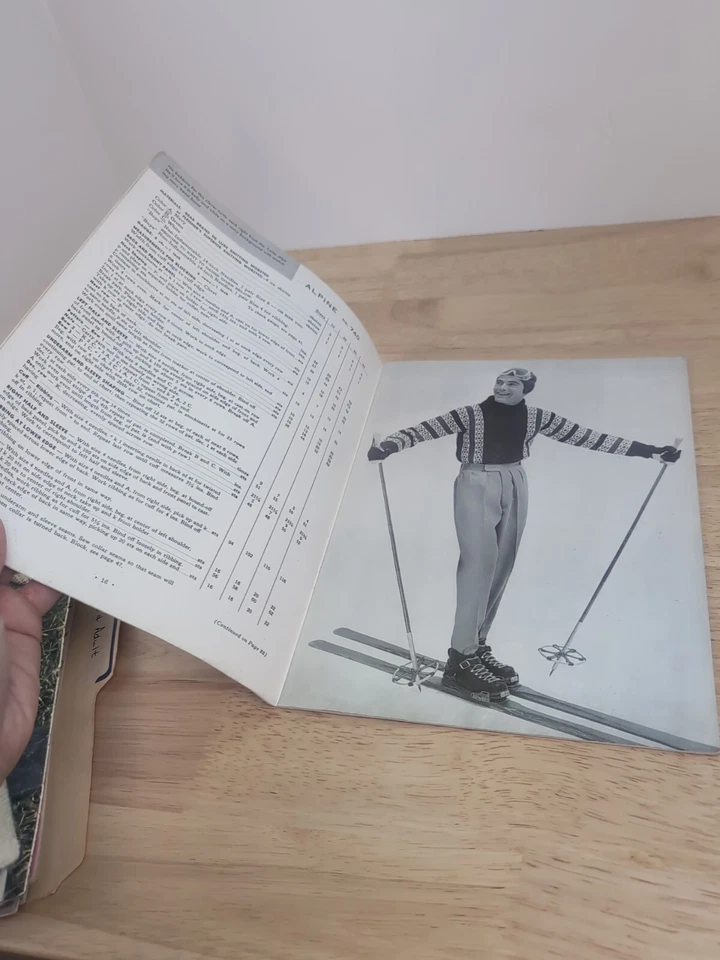 Hilos Bear & Fleisher para hombre y mujer TEJIDOS A MANO DEPORTES DE INVIERNO MODA Patrones Foto 4 de 4