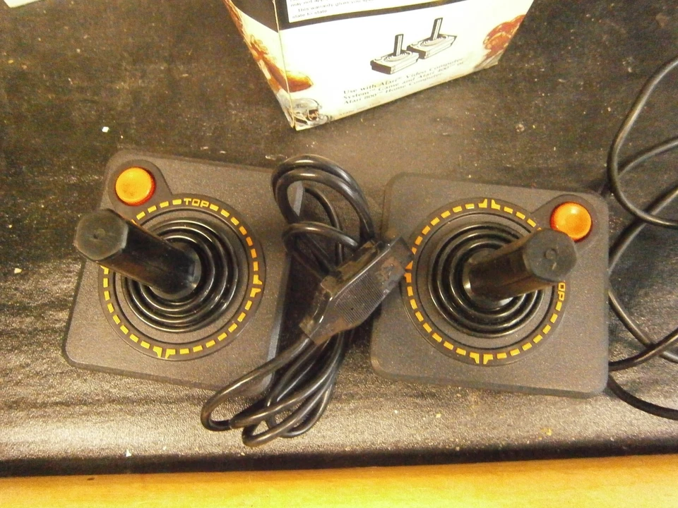 Vintage Pair Of ATARI Joystick Controllers In Original Box 1979 For Atari  - Image 4 of 4