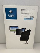 Business Source BSN20668 Widescreen Frameless Privacy Filter 1 Black 24  Monitor