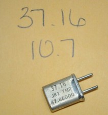 Vintage Scanner Radio Crystal - 37.160 MHz / JK1 TMR / 10.7 iF / HC-25/U