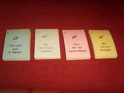24 CARTES DIVINATOIRES anciennes - jeu de cartomancie incomplet VINTAGE EUR 150,00 - FR