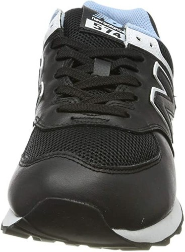 New Balance Uomo 574v2 Sneaker Nero/Estate Cielo Taglia 4D US #ML574NSE - Foto 5 di 11
