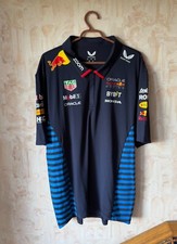 Red Bull Racing F1 Men's 2024 Team Polo Shirt- Navy Size 4XL