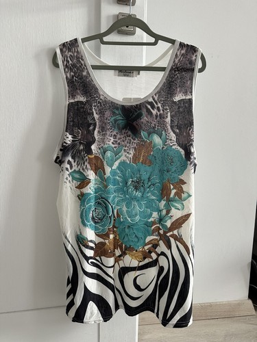 Portman Damen Shirt (Tank-Top) mit Glitzer, Gr. XL, neu