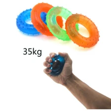 35kg Rubber Hand Grip Strength Expander Trainers Colour Rings Muscle Exercise