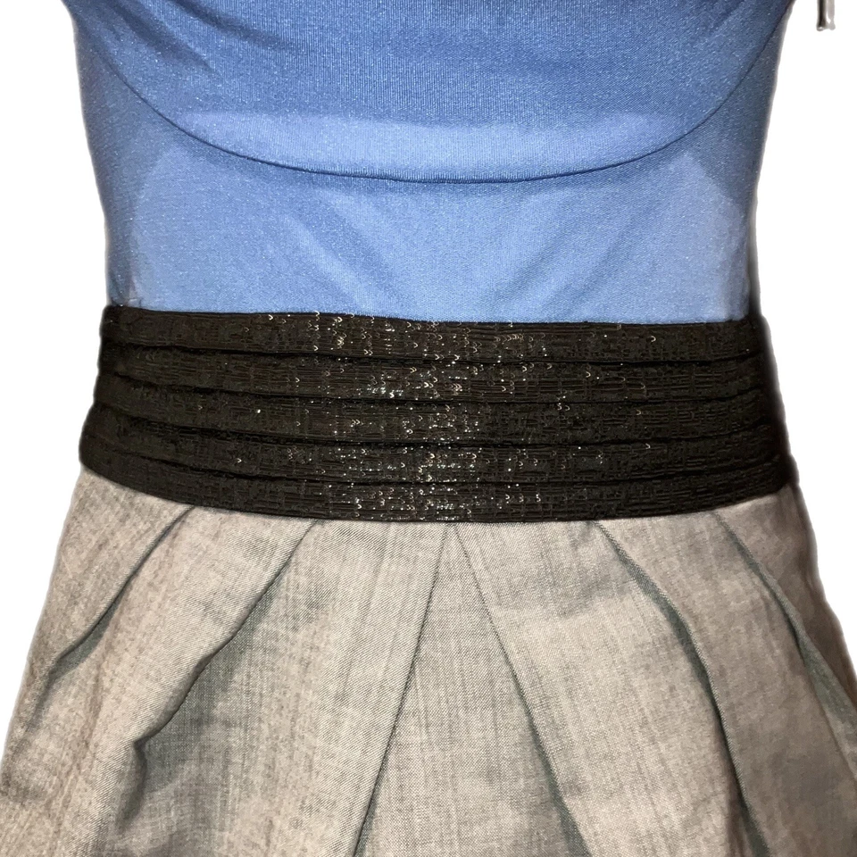 Rachel Roy Signature Blue Gray Bodycon Corpcore Office Siren Career Dress 2 - Image 4 of 4