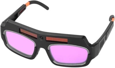 AUNMAS Auto Darkening Welding Goggles - Solar Powered Welding Glasses Mask For Soldering & Welding