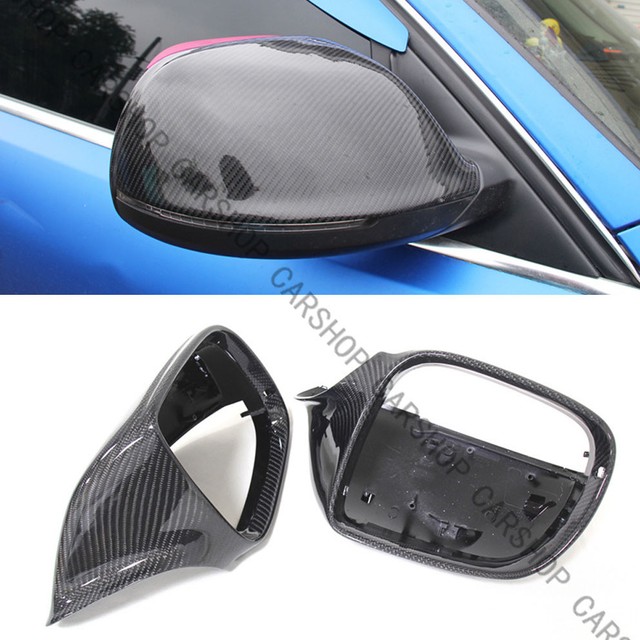 For Audi Q5 SQ5 Q7 0916 Carbon Fiber Side Mirror Cover Replace W/O