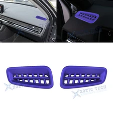 2pcs Blue Side Air Vent Outlet Overlay Cover Trim For Honda Civic 11th 2022-up