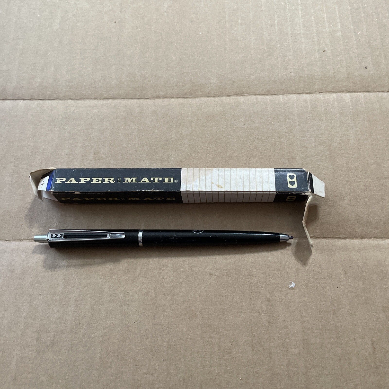 Vintage Paper Mate Ballpoint Pen 1955 Black AC Delco Distributer