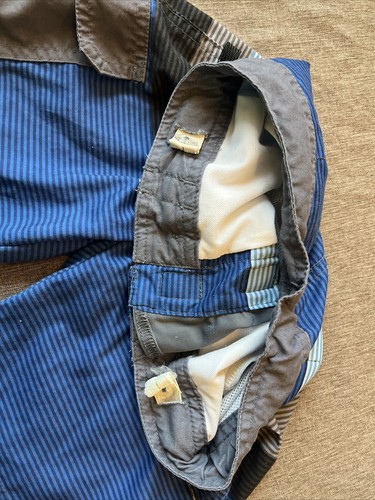 Art Class Swim Trunks Shorts Cargo Pocket Grey Blue Striped Boys 6 Adjustable - Picture 4 of 12