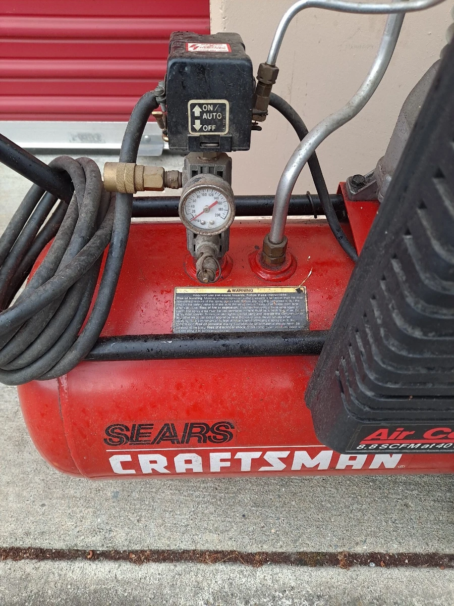 Craftsman 15 Portable Air Compressor Used. Model 5KCR48TR1W. 15A 115VOLTS