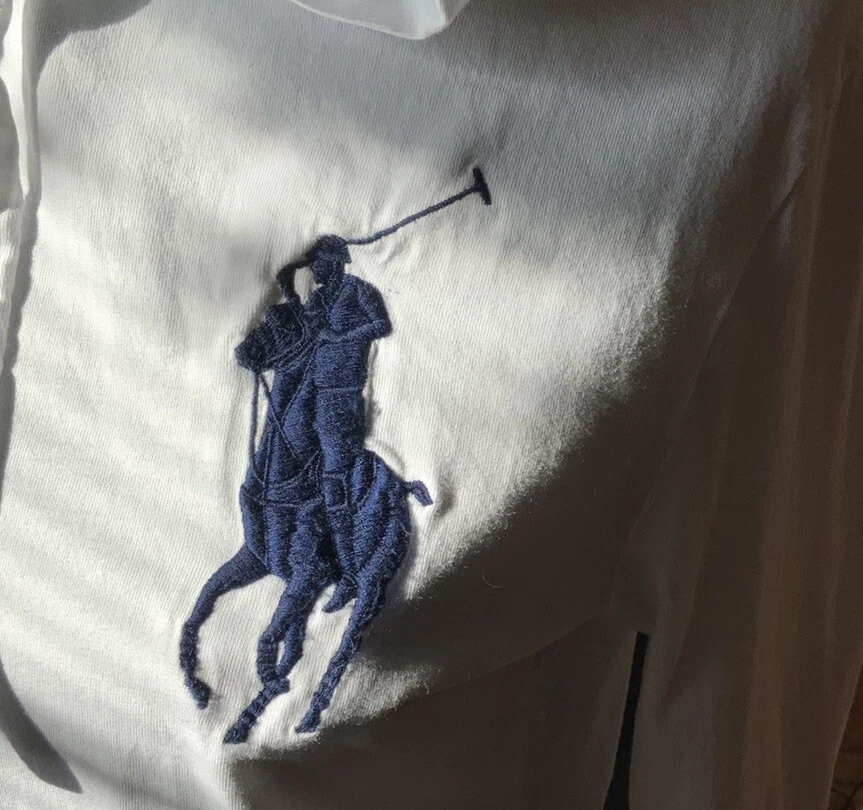NUEVO Niños Niñas Ralph Lauren POLO Blanco Manga Larga Sudadera con Capucha Talla Pequeña/Pequeña Foto 4 de 4