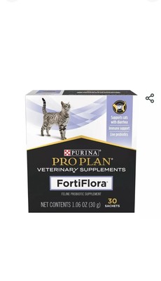 Purina FortiFlora Pro Plan Veterinary Probiotic Supplement - 30 Sachets Ex:10/26