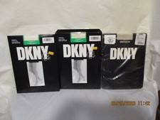 VTG 90s Lot of 3 DKNY Donna Karan New York Pantyhose Sheer Small Medium NEW
