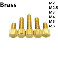Brass Thumb Screws Knurled Flat Head M2 M2.5 M3 M4 M5 M6