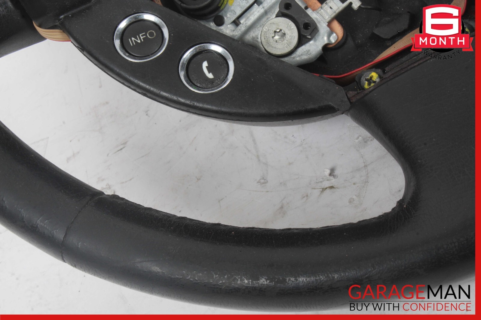 03-08 Maserati Quattroporte M139 Steering Wheel Black OEM